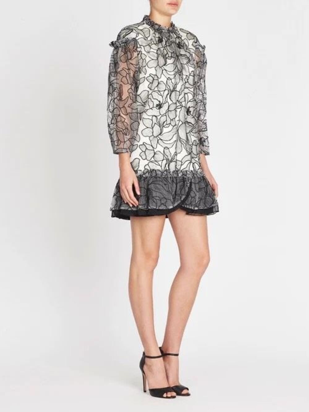 Three Floor The Floral Factory Dress Size 2 NWT